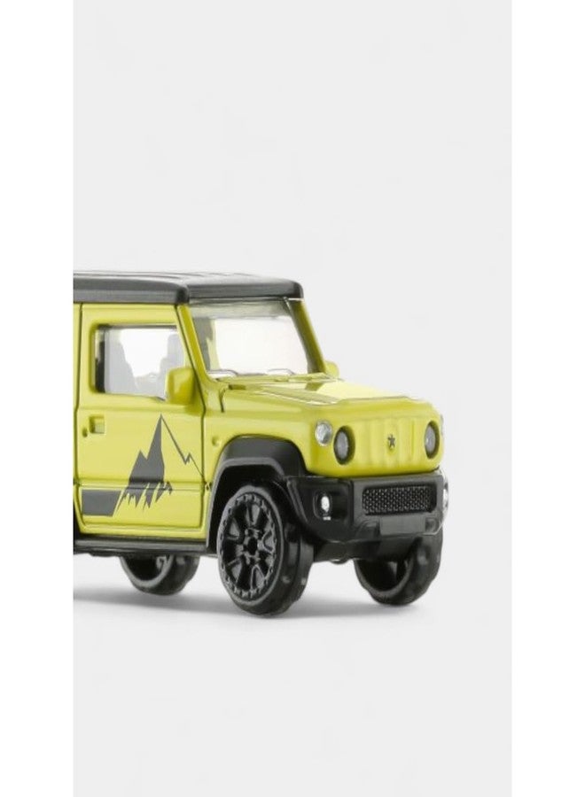 MINIMOTO MINI Jimny Die Cast Alloy Metal Model Car 1:64 Scale Size Toy Race Car Toy Vehicles Motor Vehicles Birthday/Return Gift for Kids Child 3+ Years Small Thar G-Wagan Jeep (Yellow) - Image 5